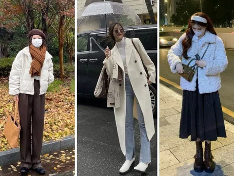 Thời trang mùa đông Hàn Quốc - Nổi bật giữa khung cảnh tuyết phủ trắng xóa 